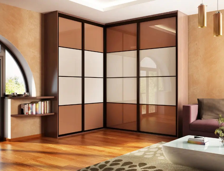 wardrobe with laminated design